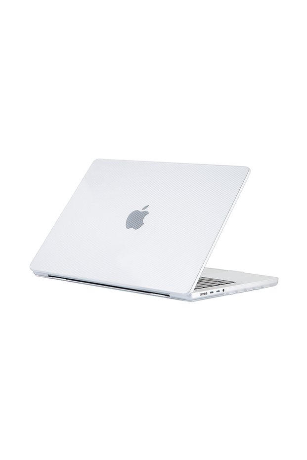 Apple 14" MacBook Pro M1 A2442 White Carbon Fiber Design Case Protective Cover+Film