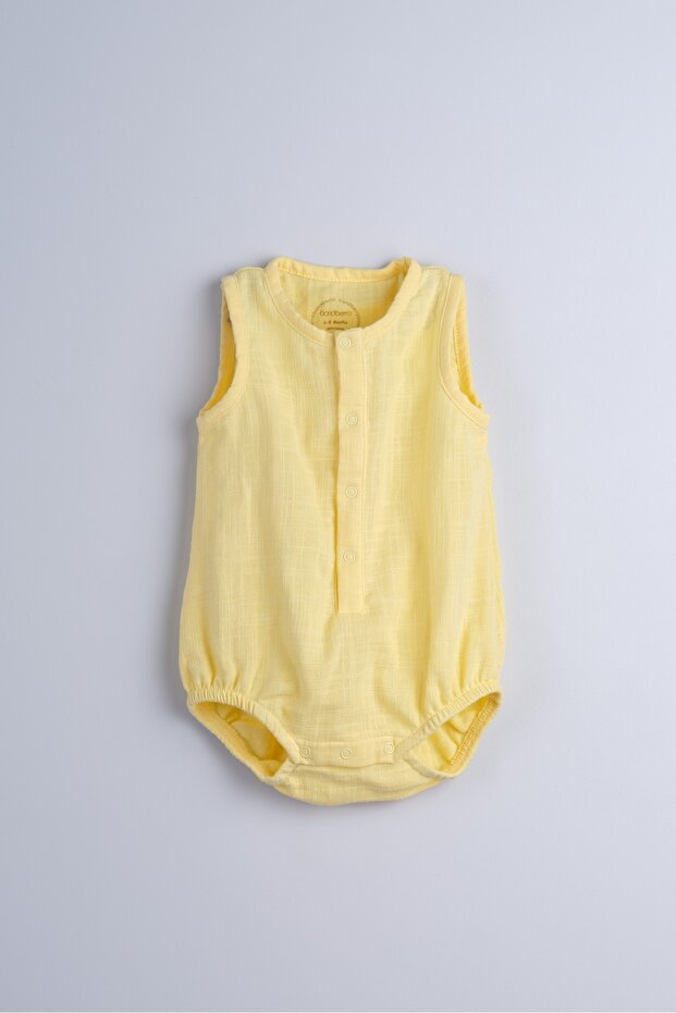 Flameli Muslin 100% Cotton Baby and Children's Bodysuit (Yellow)