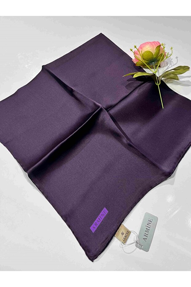 Armine Solid Color Silk Scarf - 16