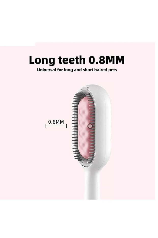 4-in-1 Pet Grooming Brush, Knot Remover, Massage & Deshedding Tool for Dogs Cats, Easy Clean