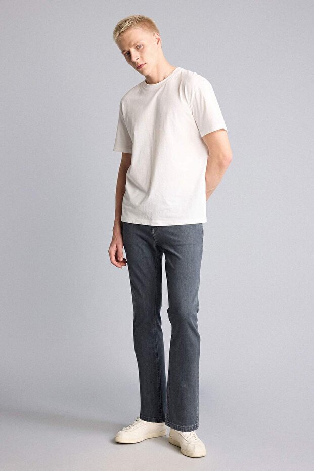Sergio Regular Fit Normal Waist Pipe Leg Jean Trousers E7266Ax25Sm
