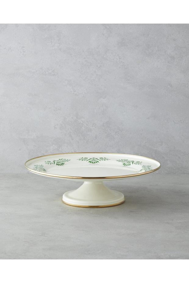 Green Dream Enamel Cake Stand 31 cm Green