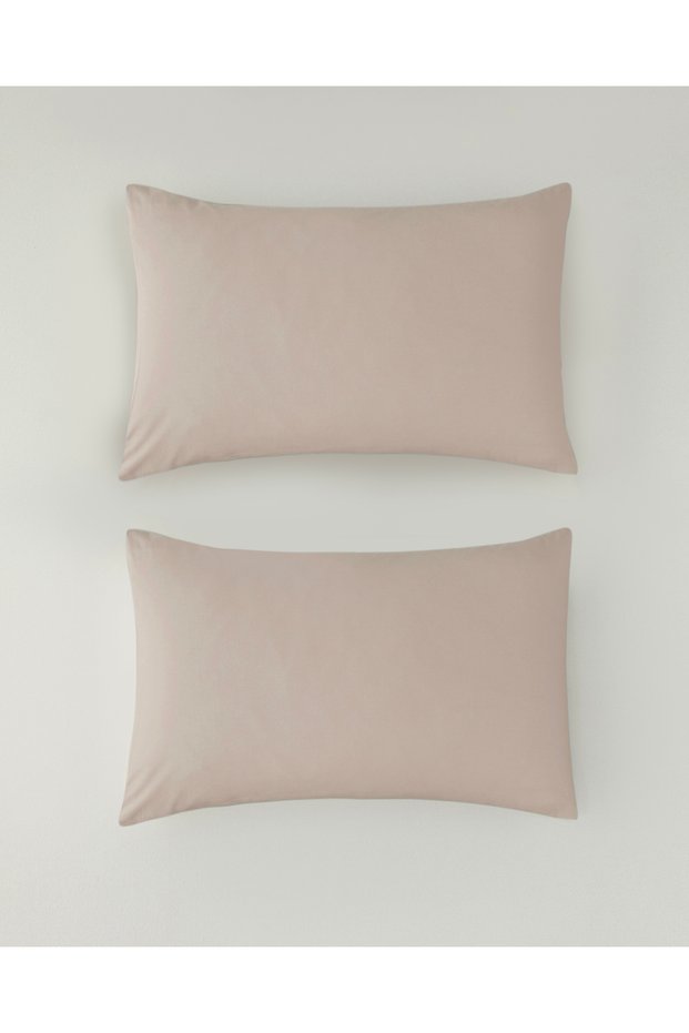 Novella Premium Cotton Textured 2-Piece Pillowcase 50X70 cm Powder Pink