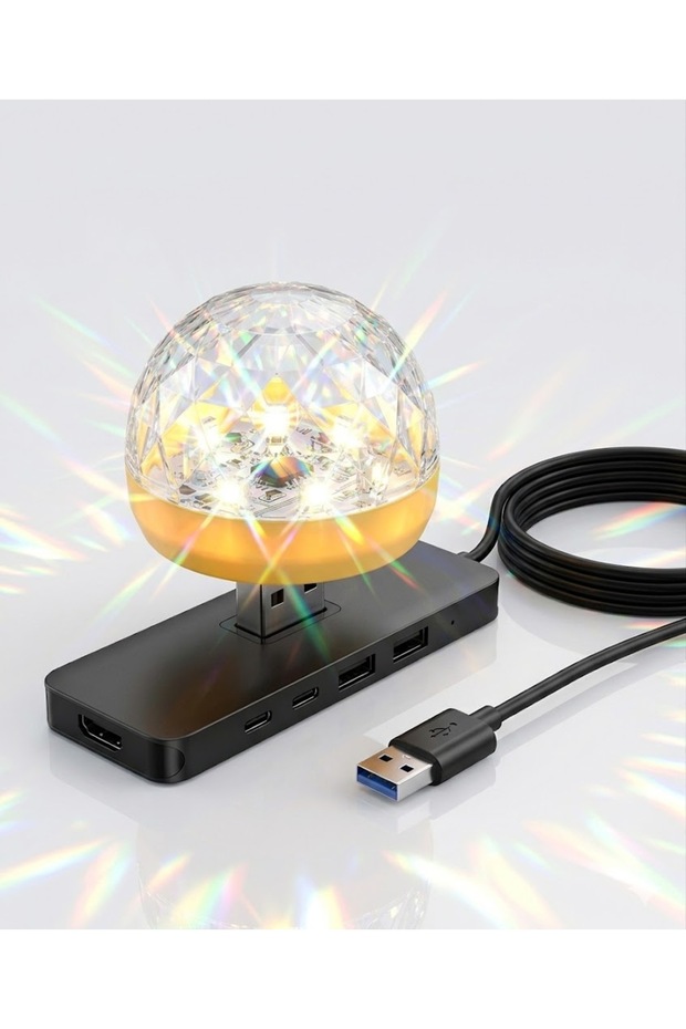مصباح LED متعدد الألوان بمنفذ USB صغير - 6