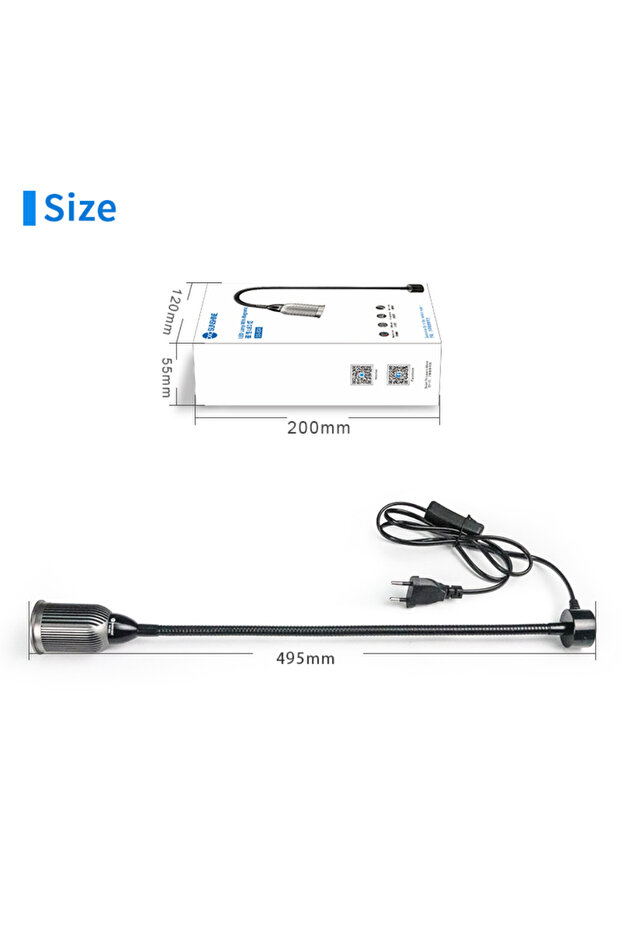 Sunshine SS-804 Manyetik Tabanlı LED Masa Lambası | Güçlü Işık Teknik Servis ve Hobi Çalışma Lambası - 5