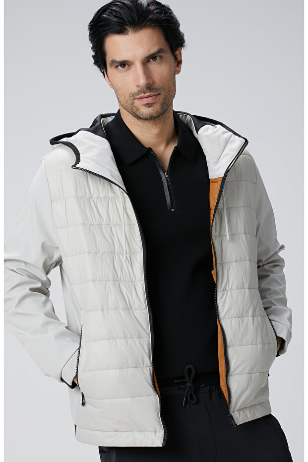 N-Tech Taş Puffer Mont - 3