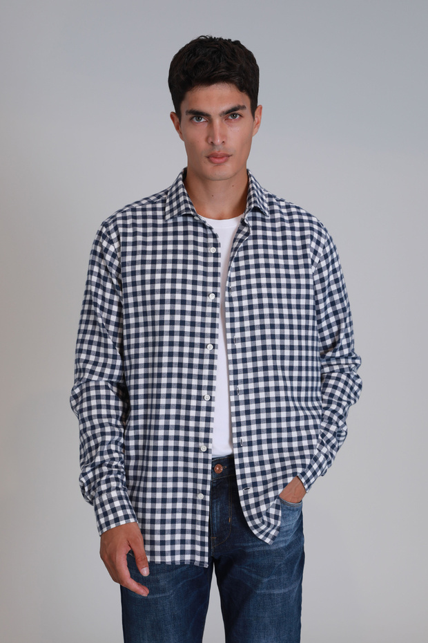 Madrid Erkek Basic Gömlek Slim Fit Lacivert - 5