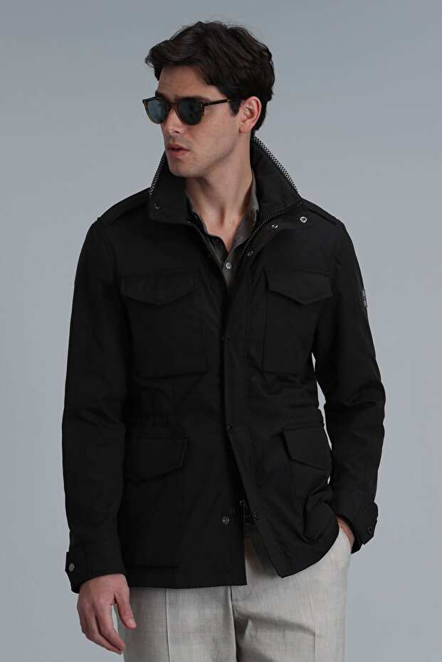 Cameron Herrenmantel Schwarz - 5
