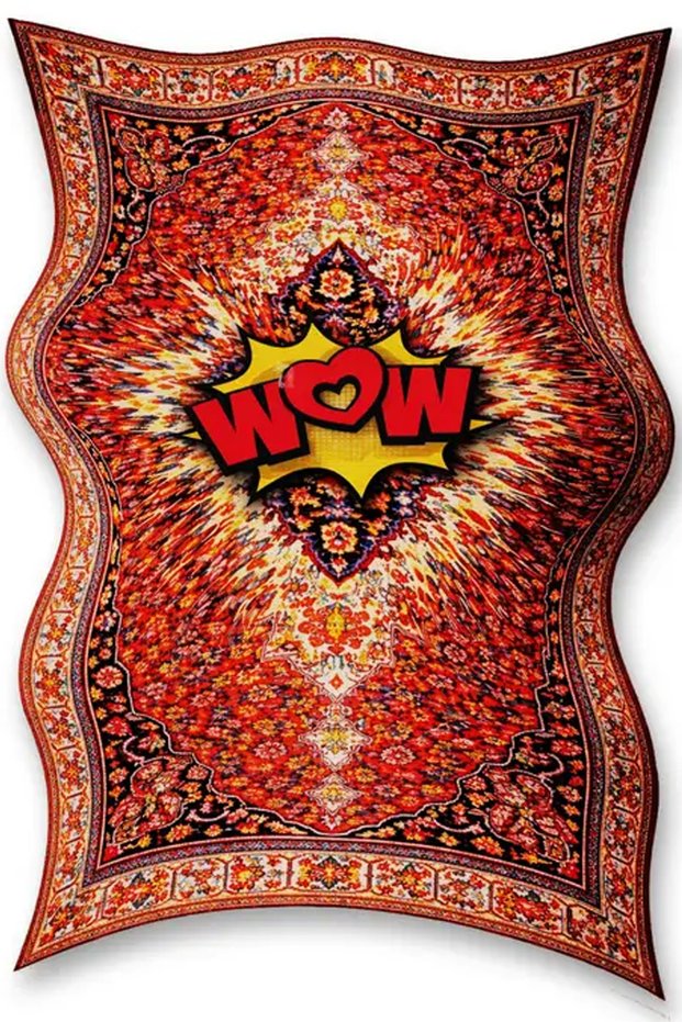 Mosso Wavy Traditional Patterned Woven Base Modern Decorative Carpet Sdt246
