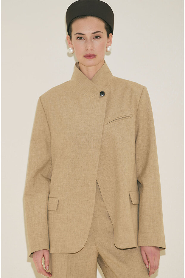 Jachetă tip blazer MILANDA, camel - 4