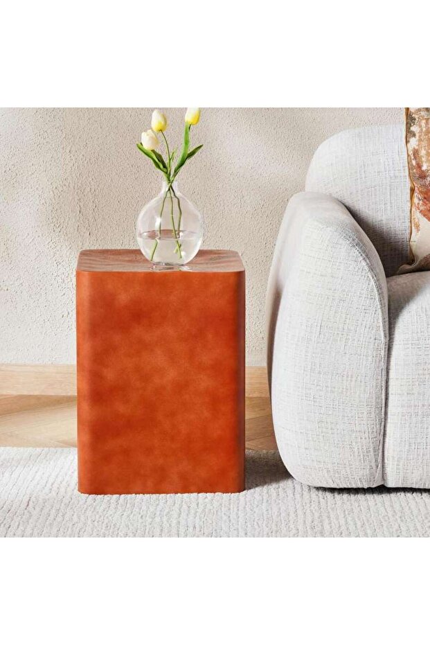 Avnit End Table Small - Orange