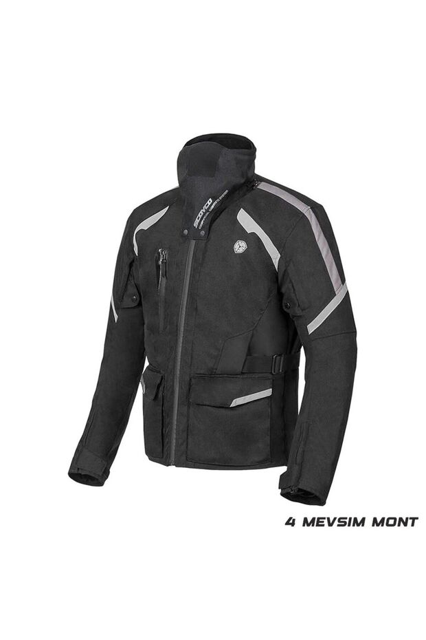 Motorcycle Jacket 4 Seasons High Quality Touring and Enduro Oxford 600-D Durable Fabric Motor Jacket
