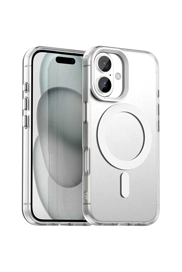Husă pentru iPhone 16 - CandyCase MagSafe - Albă