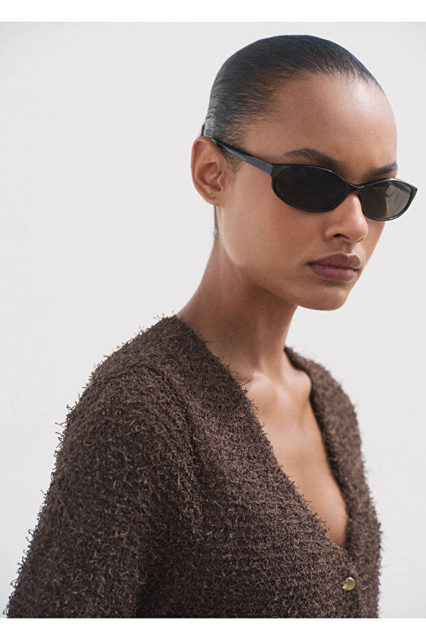 Kurzärmelige Bouclé-Jacke - 6