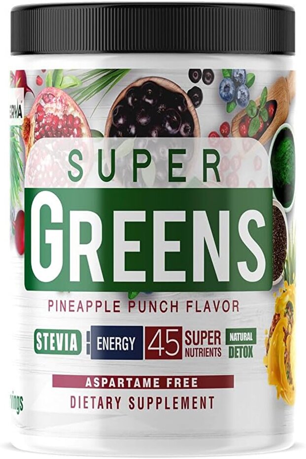 Super Greens, Pineapple Punch, 330 Gm