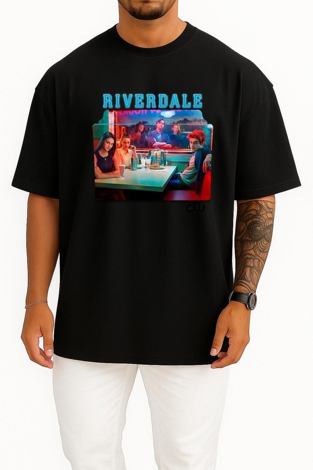 Oversize Riverdale Series and Season Folder Icons, Riverdale Chest Design Unisex T-Shirt