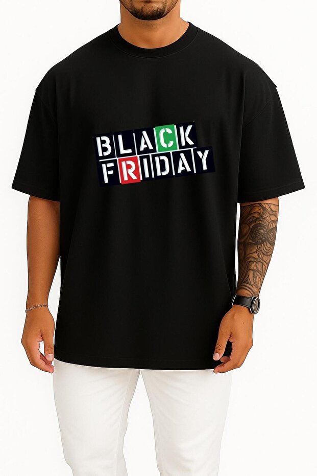 Oversized Black Friday Cyber Monday Discounts Chest Design Unisex T-Shirt
