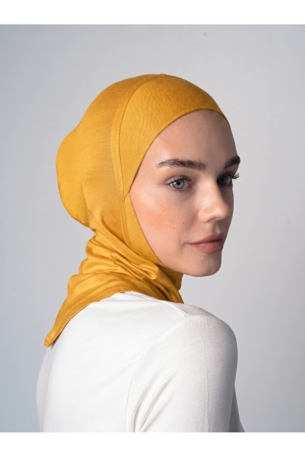 Large Hijab Bonnet - St224 Mustard (3422415)