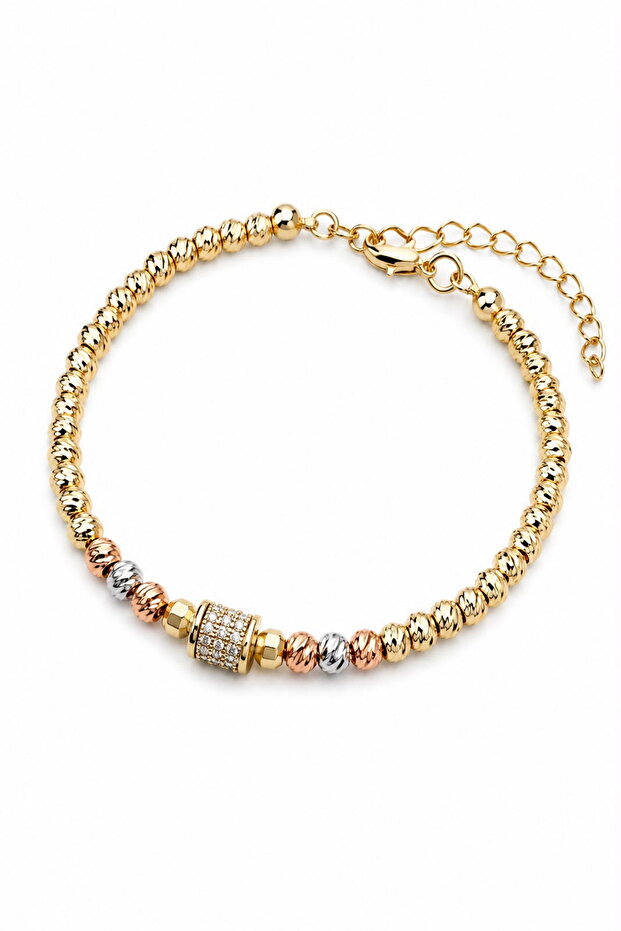 High-Quality Tarnish-Free Adjustable Dorika Sparkle Stone Detail Bracelet