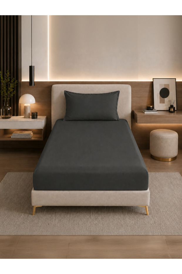 Fitted Sheet Set – 120x200 cm Twin Size, 1 Sheet + 1 Pillowcase, 30 cm Deep Pocket