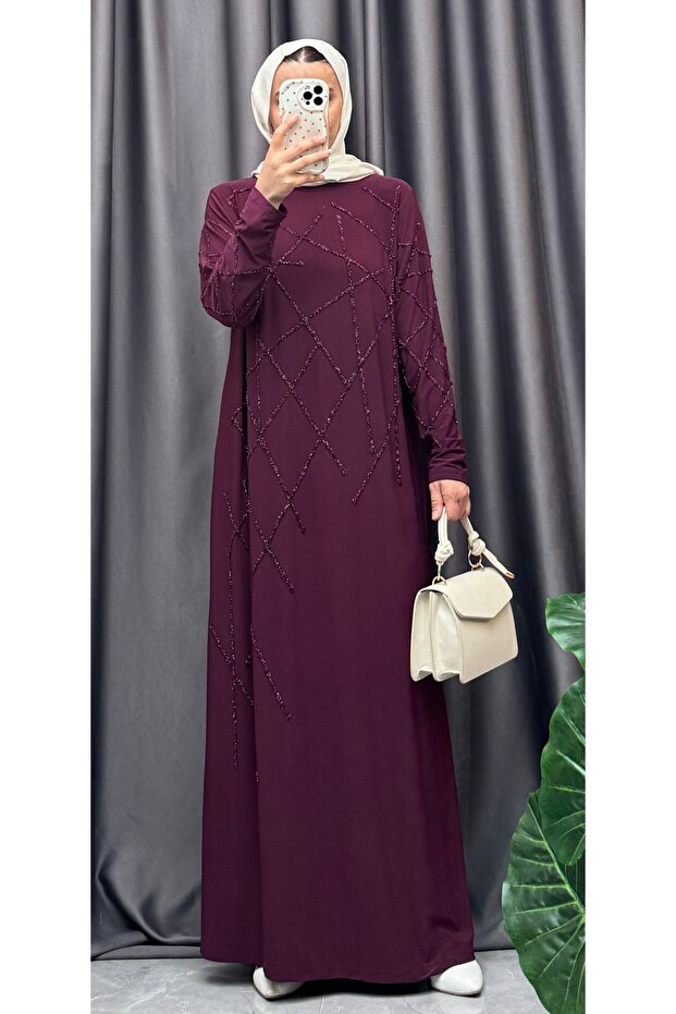Stone Detail Sandy Dress