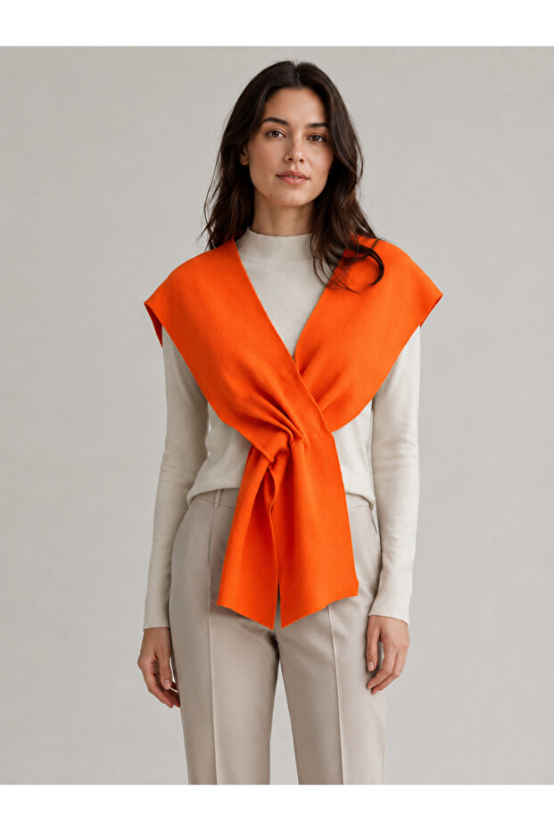 Single Color Knitwear Acrylic Daily Office Shawl