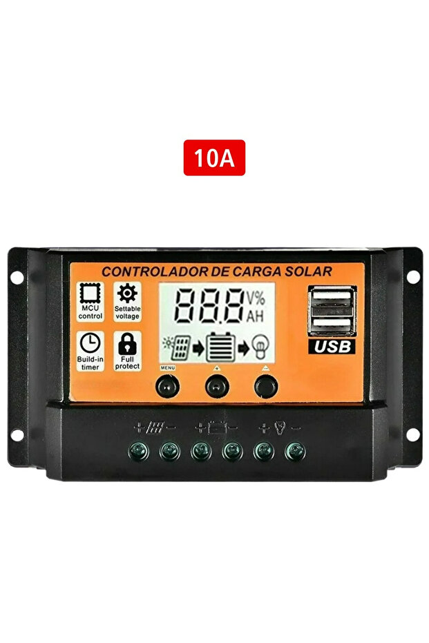 ملحقات شاشة LCD 10 أمبير، 20 أمبير، 30 أمبير، 12 فولت، 24 فولت، جهاز تحكم شمسي أوتوماتيكي للتعرف على الجهد، منظم كهروضوئي