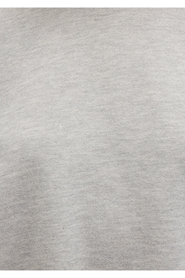 Gri Basic Crop суитшърт 1S10389-82816 - 8