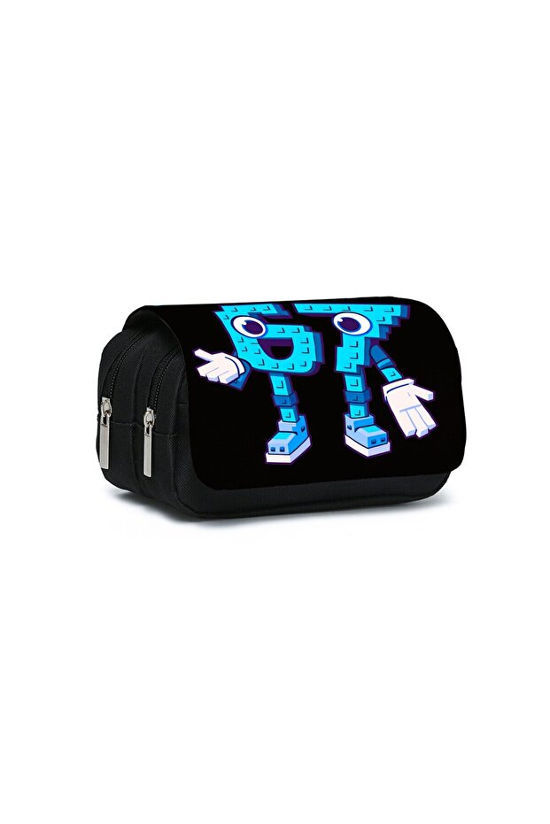 8 Colorful Number 67 Pattern Double Flip Fabric Pen Case Boy/Girls Best Gift 2D Flat Pencil Pouch S.