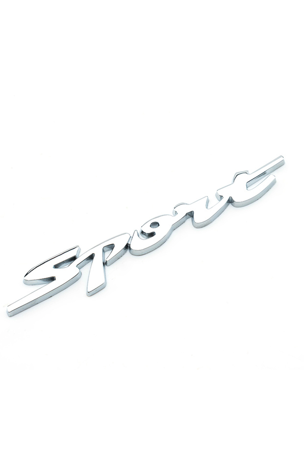 Silver Metal 3D Chrome Car Trunk Auto Body Racing Sport Word Letter Sticker Water Proof Logo Emblem