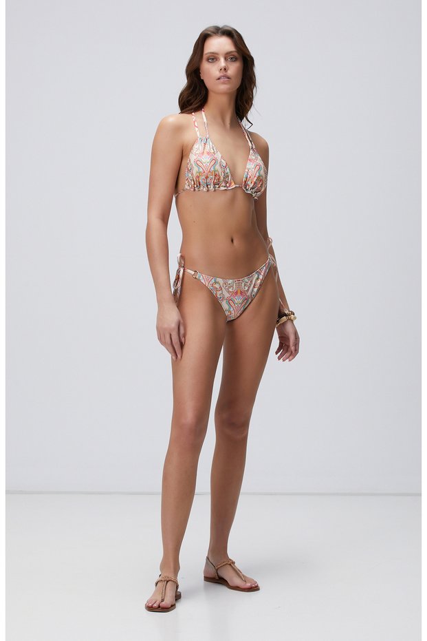 Bej Desenli Bikini Altı