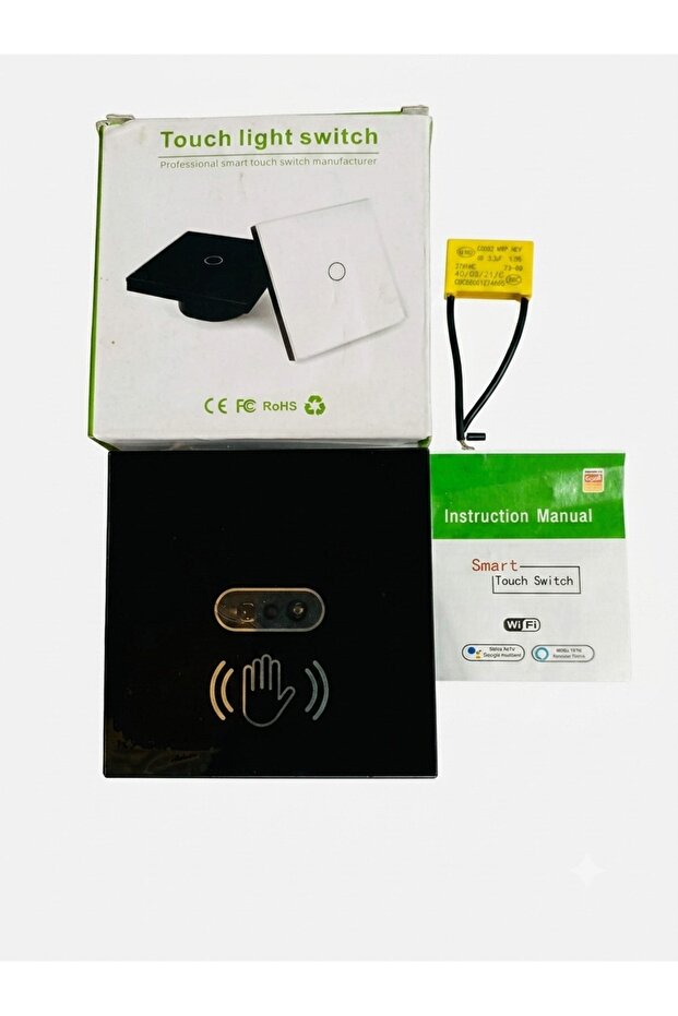 Contactless, Neutral Line, 230V Infrared Motion Sensor Switch - Black