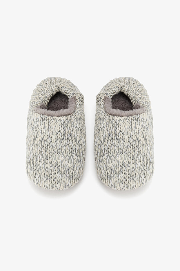 Gray Softy Home Booties