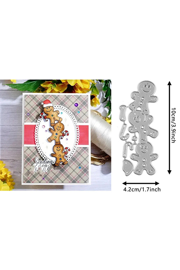 H8751 Holly Pinecone Christmas Tree Gingerbread Metal Cutting Dies Bow JOY Words Die For DIY Scrapbo