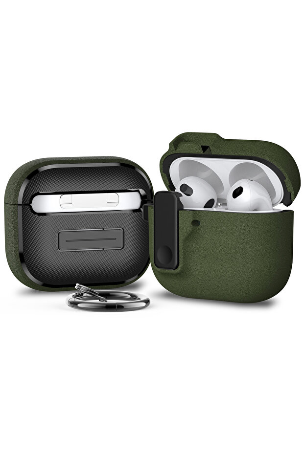 for Airpods 4 Green For Airpods 4 3 Pro 2 1 Case Shockproof Cover Security Lock Protective Cover For