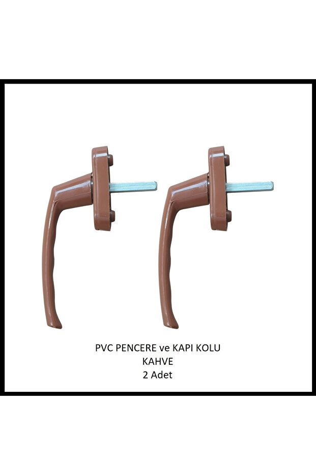 Pimapen PVC Window and Door Handle Brown 2 Pieces