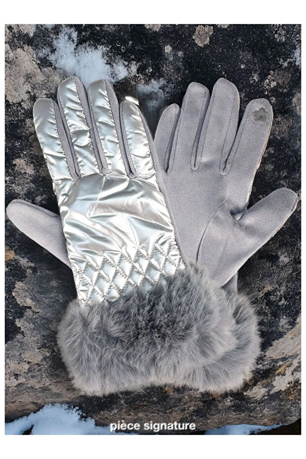 Touchscreen, Windproof Fleece Inside Fabric Snowboard Women Gloves