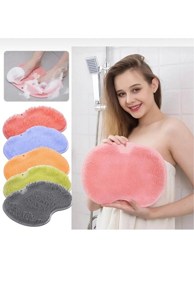 Suction Cup Bathroom Foot Massage and Cleaning Pad