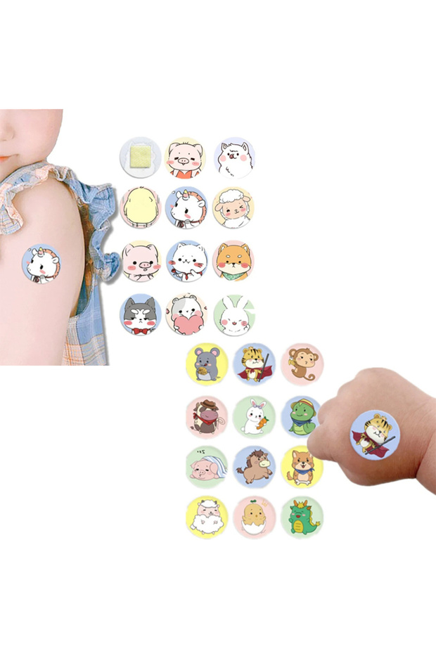 120pcs Pattern A-B 120pcs/Lot Cartoon Animal Pattern Band Aid Hemostasis Adhesive Bandages First Eme