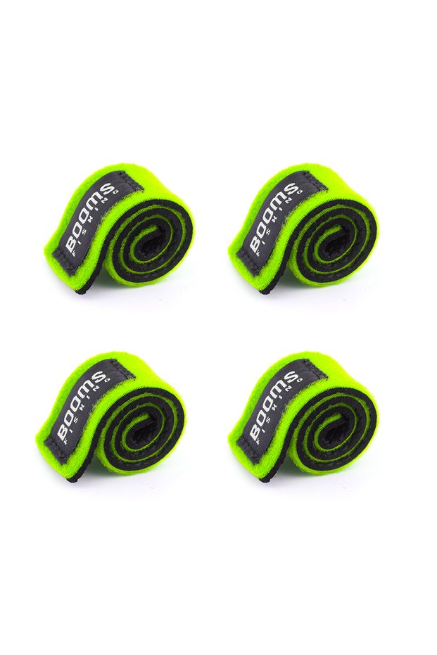 Green 4 Pcs Booms Fishing RS3 Lure Fishing Rod Holder Belt Strap With Rod Tie Suspenders Wrap Fishin