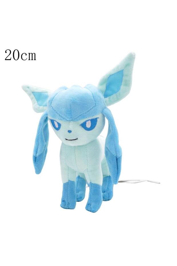 20cm Glaceon stand Pokemon Eevee Collection Plush Flareon Vaporeon Stuffed Doll Anime Espeon Umbreon