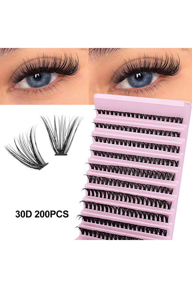 مزيج 0.07 مم D 10 صفوف 30D 300/120 قطعة رموش 5D رقيقة عنقودية 30D-100D عناقيد رموش طبيعية سميكة I