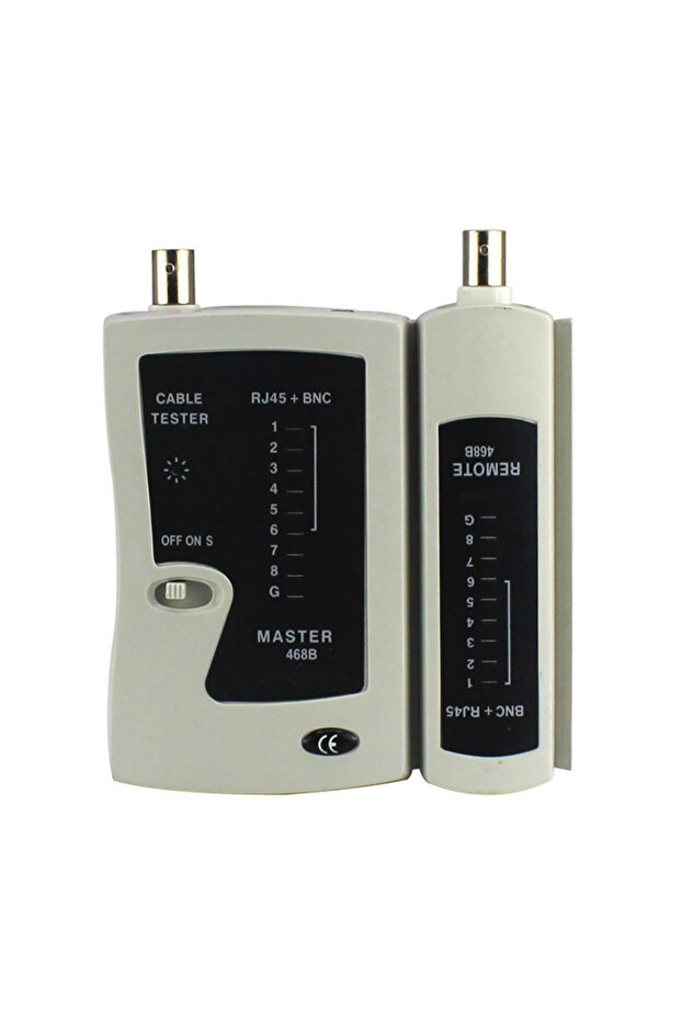 جهاز اختبار شبكة محلية (LAN) كابل محوري BNC RJ45 أبيض اللون من Cat5 Cat6 Cat7 UTP أداة شبكات R