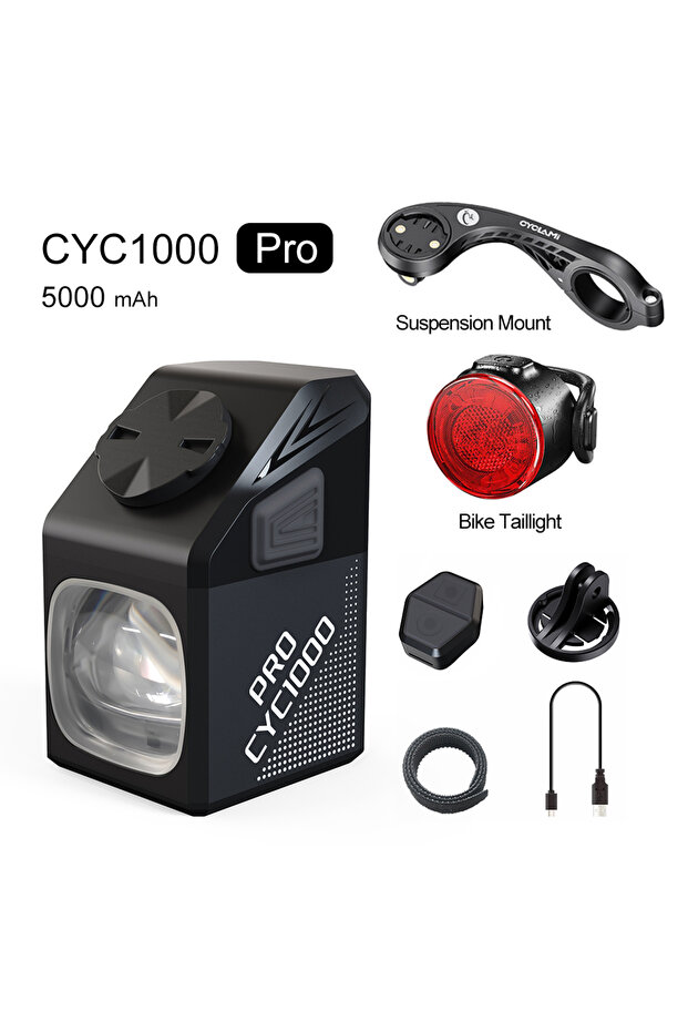 CYC1000 PRO group B CYCLAMI Bike Headlight CYC 1000 Lumen GoPro Hanging Ultra Bright Wireless Remote