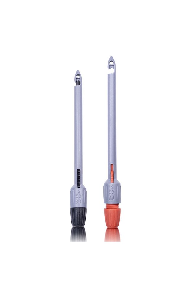 4mm Insulated Perforated Clip, Stainless Steel Needle 2/4mm for Voltage Detection, Puncture Probe fo