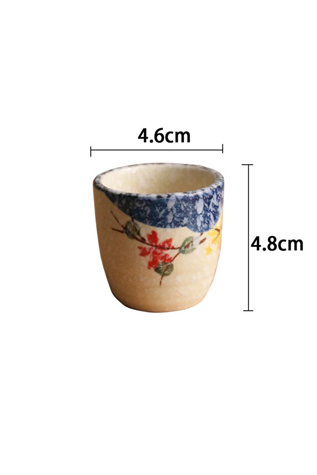 50ml B-1pc 50ml Japanese-style Ceramic Antique White Wine Cup Sake Set Home Retro Coffee Cup Wine Po