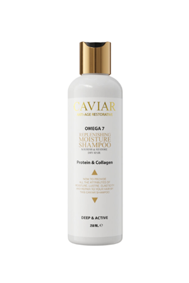 Omega 7 Replenishing Moisture Shampoo - Protein & Collagen, 250ml