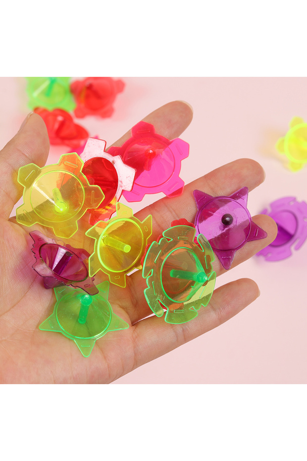 24pcs 24PCS Mini Child Transparency Plastic Gyro Toys Baby Shower Kids Birthday Party Favors Christm