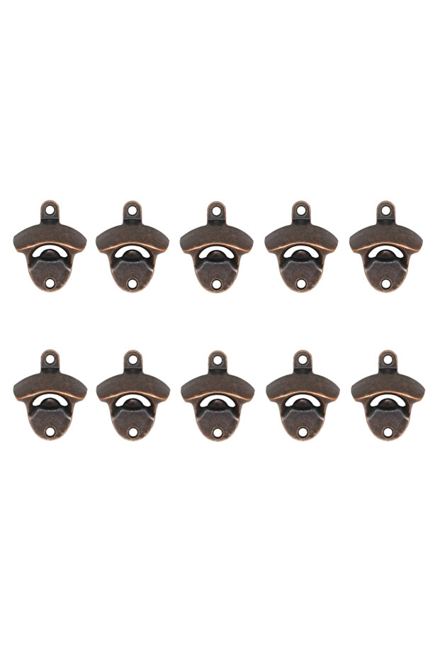 10 قطع - برونزية B 5 قطع/10 قطع فتاحة زجاجات مثبتة على الحائط مجموعة فتاحة بيرة ريفية عتيقة مع حامل Sc