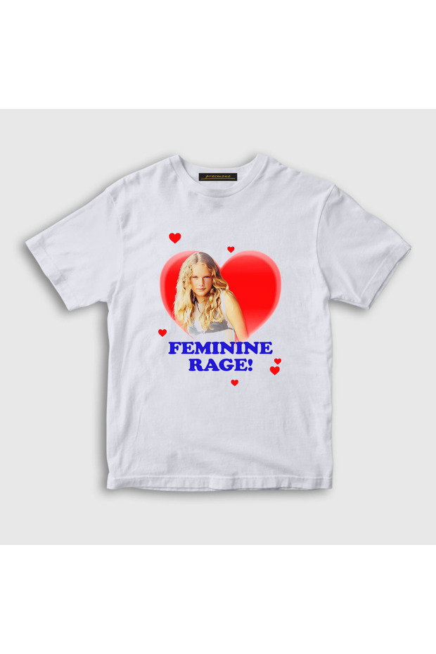 Unisex Kids White Feminine Rage Sabrina Carpenter T-Shirt 559222Tt